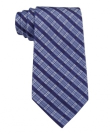 Check, please. This Calvin Klein tie finished off your look the right way. Check, please. This Calvin Klein tie finished off your look the right way.