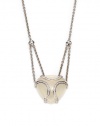 THE LOOKWhite onyx with chain details.16 tcw diamond accents Rhodium-plated sterling silver settingLobster claspTHE MEASUREMENTPendant width, about 1Pendant length, about 1.25Length, about 18ORIGINImported