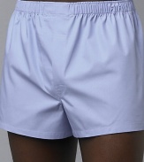 EXCLUSIVELY OURS. Soft, mercerized cotton with a trim, comfortable fit. Elastic waistband Machine wash Imported