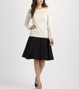 A knit above the rest thanks to pretty beading against a subtly striped background.Pull-on styleLong sleevesMerino woolDry cleanImported Model shown is 5'10½ (179 cm) wearing US size Small. 
