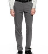 Stripes on these dress pants from Calvin Klein alter your work week wardrobe regimen.