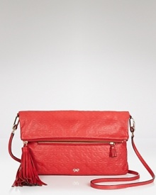 Go from day to night with this versatile logo-embossed leather crossbody that easily coverts into a clutch from Rebecca Minkoff. Go from day to night with this versatile logo-embossed leather crossbody that easily coverts into a clutch from Rebecca Minkoff.