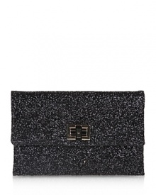 Make a dazzling statement with this glamorous clutch from Anya Hindmarch. Make a dazzling statement with this glamorous clutch from Anya Hindmarch.