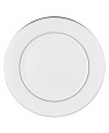 For nearly 150 years, Lenox has been renowned throughout the world as a premier designer and manufacturer of fine china. The simple and classic Hannah Platinum dinner plates bring a timeless refinement to your formal entertaining table, in pure white bone china embossed with a subtle palmetto-leaf design, and banded in platinum. Qualifies for Rebate
