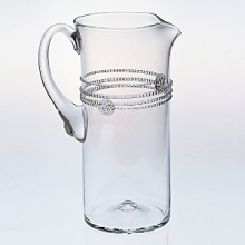 Juliska glassware is mouth-blown by artisans in the hills of Prague. The unique composition of Juliska glass allows it to be blown especially thin, making the glass an unexpected pleasure to drink from and to handle. Being handmade, no 2 pieces of Juliska are identical. Each will have its own individual character - small bubbles, slight color and size variations. Dishwasher-safe on warm gentle cycle with mild detergent. Larger or highly decorated pieces - wash by hand. Juliska glassware is mouth-blown by artisans in the hills of Prague. The unique composition of Juliska glass allows it to be blown especially thin, making the glass an unexpected pleasure to drink from and to handle. Being handmade, no 2 pieces of Juliska are identical. Each will have its own individual character - small bubbles, slight color and size variations. Dishwasher-safe on warm gentle cycle with mild detergent. Larger or highly decorated pieces - wash by hand.
