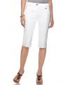 Try Style&co.'s capris for a fresh look! They also feature an extra tummy control panel for a smooth silhouette.