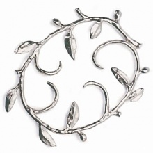 Metalware designer Michael Aram has applied his training as a sculptor to the naturalistic design of this gleaming silverplated accessory. Metalware designer Michael Aram has applied his training as a sculptor to the naturalistic design of this gleaming silverplated accessory.