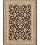 Utterly remarkable in its rich detail and beautiful, soft tones of coffee and beige, the Samira area rug from Loloi updates any space with traditional Turkish-inspired design. Crafted in Turkey of ultra-durable and easy-to-clean polypropylene.