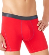 Comfort is what this boxer brief by Calvin Klein will provide. With an extra touch of elasticity, it will stay in place without bunching up.