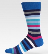 Super soft, with a hint of stretch in superior cotton knit with signature stripes.Mid-calf height80% cotton/20%nylonMachine washImported