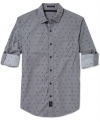 Start seeing a pattern in your weekend wardrobe with this cool shirt from Sean John.
