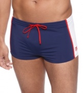 Keep snug during your swim with these trunks from Hugo Boss.