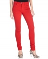 In a bright red wash, these Joe's Jeans skinny jeans hit the colored-denim trend right on the mark!