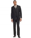 Distinguish yourself. This three-piece suit from Sean John takes a classic look and makes it cool.
