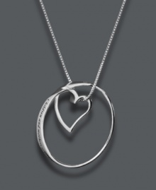 For the woman who means the world, this special pendant features Charlotte Gray's quote: Children and Mothers never truly part - bound in the beating of each others heart. Cut-out heart design and chain crafted in sterling silver. Approximate length: 18 inches. Approximate drop: 1 inch. For the woman who means the world, this special pendant features Charlotte Gray's quote: Children and Mothers never truly part - bound in the beating of each others heart. Cut-out heart design and chain crafted in sterling silver. Approximate length: 18 inches. Approximate drop: 1 inch.