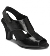 For a high-fashion look with a low-impact feel, the Ginerator sandals by Aerosoles are the obvious choice. Saucy cutout details and a wide slingback strap are irresistible when combined with the brand's signature comfort.