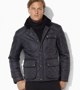 Cozy and warm without the bulk, this sleek quilted jacket becomes an elevated essential with luxe finishing touches of butter-soft suede and corduroy.