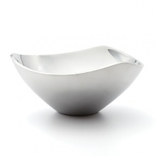 Fluid, unified shape with three soft corners. Refreshingly innovative, each Nambé piece is an achievement of precision, balance and function. Individual artists use Nambé, a superior metal alloy that retains heat and cold for ideal serving temperatures. Made in USA. Fluid, unified shape with three soft corners. Refreshingly innovative, each Nambé piece is an achievement of precision, balance and function. Individual artists use Nambé, a superior metal alloy that retains heat and cold for ideal serving temperatures. Made in USA.