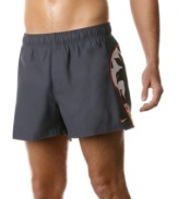 Jump right in! You'll have no hesitation about wearing these comfy swim trunks from Nike on any adventure your about to take.