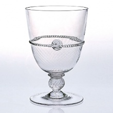 Juliska glassware is mouth-blown by artisans in the hills of Prague. The unique composition of Juliska glass allows it to be blown especially thin, making the glass an unexpected pleasure to drink from and to handle. Being handmade, no 2 pieces of Juliska are identical. Each will have its own individual character - small bubbles, slight color and size variations. Dishwasher-safe on warm gentle cycle with mild detergent. Larger or highly decorated pieces - wash by hand. Juliska glassware is mouth-blown by artisans in the hills of Prague. The unique composition of Juliska glass allows it to be blown especially thin, making the glass an unexpected pleasure to drink from and to handle. Being handmade, no 2 pieces of Juliska are identical. Each will have its own individual character - small bubbles, slight color and size variations. Dishwasher-safe on warm gentle cycle with mild detergent. Larger or highly decorated pieces - wash by hand.