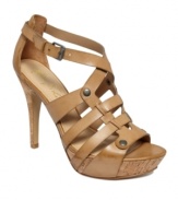 A modern masterpiece. With their sculptural quality and summer-ready materials, the Creeks platform sandals by Marc Fisher are a must-have for your shoe collection.