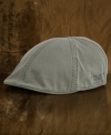 Channeling a vintage, broken-in look, this Herringbone Newsboy Cap in soft cotton is a versatile signature accessory.