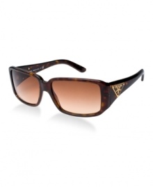 The hallmark styling of this world-renowned fashion leader denotes high quality with a dedication to innovation and a strong tradition of craftsmanship. Prada is synonymous with an understated style that has always anticipated, and often dictated, new trends. Prada sunglasses use only the finest materials to strike the ideal balance of form and function. The hallmark styling of this world-renowned fashion leader denotes high quality with a dedication to innovation and a strong tradition of craftsmanship. Prada is synonymous with an understated style that has always anticipated, and often dictated, new trends. Prada sunglasses use only the finest materials to strike the ideal balance of form and function.