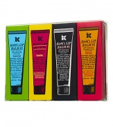 This best seller has been soothing and protecting lips since 1969. Colorful boxes contain four versions of Kiehl's legendary lip balm. Includes Lip Balm #1 (0.5 oz.), Lip Balm #1 Vanilla (0.5 oz.), Lip Balm #1 Coconut (0.5 oz.) and Lip Balm #1 Mango (0.5 oz.). 
