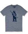 Heed the call of the wild and catch that wave with this rad graphic tee from Lucky Brand Jeans.