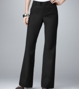 A tab front and flattering bootcut leg make Style&co.'s petite twill pants a must-have. The comfort waistband features extra elastic stretch for a comfortable fit. (Clearance)