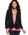 Ensemble-making just got easier-Style&co. crafted this layered look with a pretty contrasting inset and a feminine tiered, ruffled collar on the cardigan-style outer layer for one perfectly coordinated look.