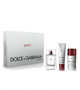 Dolce & Gabbana The One Sport celebrates the deepest and most genuine values of sport and life. A fresh, clean fragrance.  Set contains 3.4 oz. Eau de Toilette, 2.5 oz. Deodorant Stick, and 1.7 oz. Shower Gel.