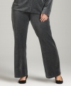 Snag comfortable lounge wear with Style&co. Sport's velour plus size pants-- make it a set with the matching hoodie! (Clearance)