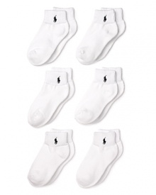 Ralph Lauren Childrenswear 6 Pack Socks - Boys 8-20 Ralph Lauren Childrenswear 6 Pack Socks - Boys 8-20