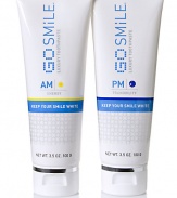 Two fluoride toothpastes provide whitening maintenance and aromatherapy benefits. AM formula contains lively essential oils of lemon, lime, orange, mandarin and peppermint for an uplifting morning experience. PM blends soothing essential oils of chamomile, lavender, valerian root and vanilla for a relaxation sensation. Hydrated silica polishes away stains Fluoride helps prevent tooth decay Two tubes, 3.5 oz. each