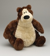 Gund Goober bear. Standing 11 tall, this precious bear is very soft with big, round belly. Stuffed with beans at bottom to create weight to stand up, Goober is perfect for cheering anyone up.