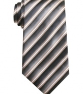 Simplify your morning. This striped tie from John Ashford is an easy style you can wear with anything.