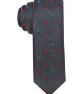 Get set to take care of business with this silk tie from Penguin.