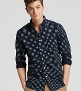 Saturdays Surf NYC Crosby Polka Dot Sport Shirt - Slim Fit