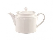 This collection of classic white, patterned dinnerware and serveware is remarkable for its ability to coordinate with a variety of table linen and flatware patterns. This collection of classic white, patterned dinnerware and serveware is remarkable for its ability to coordinate with a variety of table linen and flatware patterns.