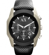 A ruggedly handsome watch from AX Armani Exchange with masculine appeal.