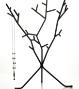 Create a natural setting in your bedroom or bath with this literal jewelry tree from Umbra. Three large branches with small twigs support necklaces, bracelets, earrings and more.