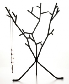 Create a natural setting in your bedroom or bath with this literal jewelry tree from Umbra. Three large branches with small twigs support necklaces, bracelets, earrings and more. Create a natural setting in your bedroom or bath with this literal jewelry tree from Umbra. Three large branches with small twigs support necklaces, bracelets, earrings and more.