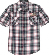Look a little more rad in plaid with this weekend shirt from American Rag.