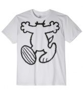 This Hybrid tee will easily transform you into America's favorite pup, from the waist up.
