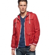 With a cool throwback look, this jacket from American Rag will be your favorite all season long.