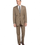 Head into neutral territory. This tan blazer from Lauren by Ralph Lauren has sophisticated, quiet confidence.