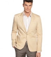 Full cotton comfort with a casual fit, this cotton twill blazer from Perry Ellis offers a classic, sophisticated look for any dressy occasion.