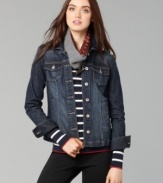 The Hope jacket from Tommy Hilfiger gives a rugged spin to any look. Pair it with a flirty dress for high contrast, or with your favorite pants for weekend-ready style.