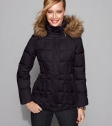 Calvin Klein's puffer coat keeps you warm without all the bulk. Take on those blustery days while showing off your slim silhouette! (Clearance)